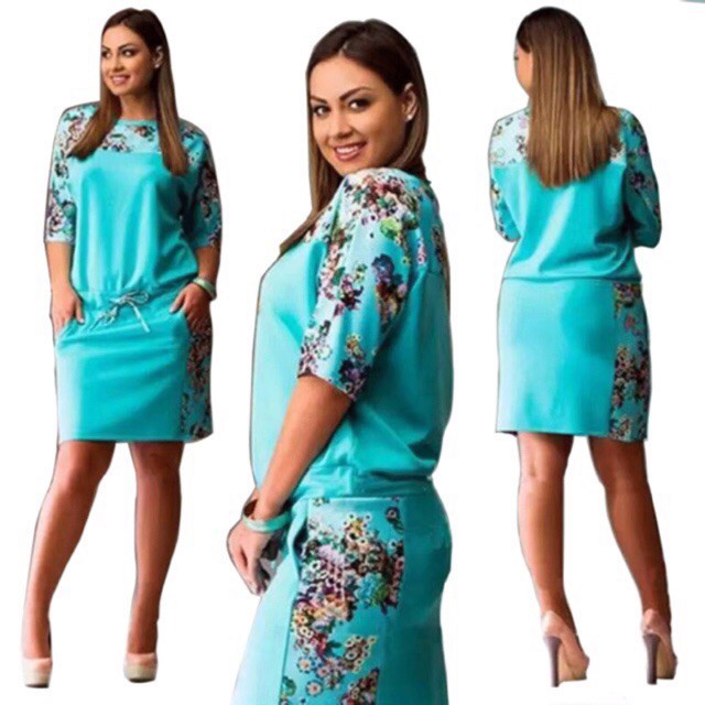 Women Plus Size Office Dress Casual Loose Dresses Big Sizes Maxi Dress Women Shopee Philippines