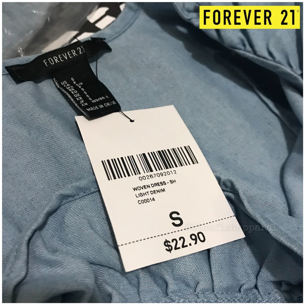 Forever 21 Soft Denim Dress Cod Shopee Philippines