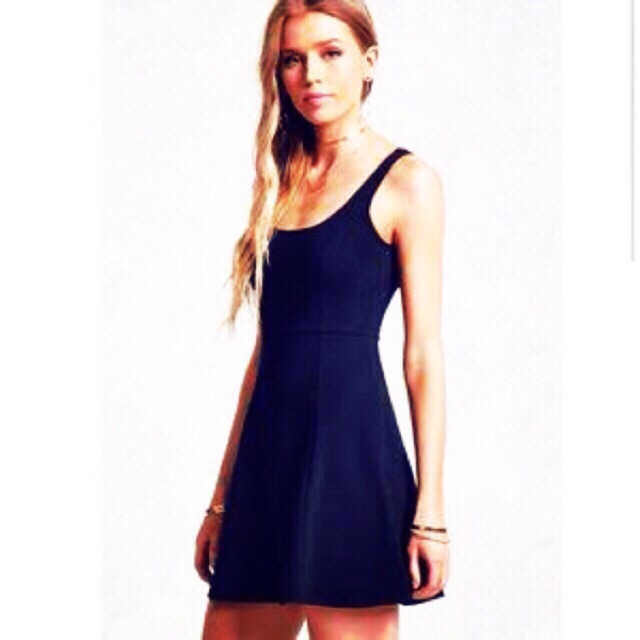Forever 21 Navy Blue Dress Small Shopee Philippines