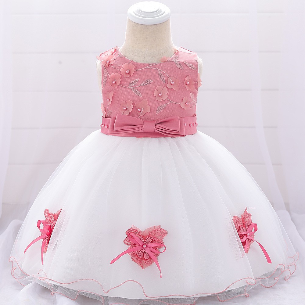 Baby Girl 1 Year Birthday Dress Wedding Gown Princess Tutu Dress Shopee Philippines