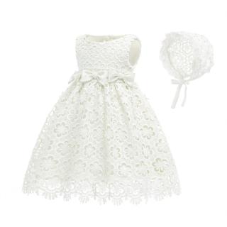 2pcs Set Newborn Baby Baptism Dress Hat Lace 1 Birthday Christening Gown Baby Girls Infant Dresses Shopee Philippines