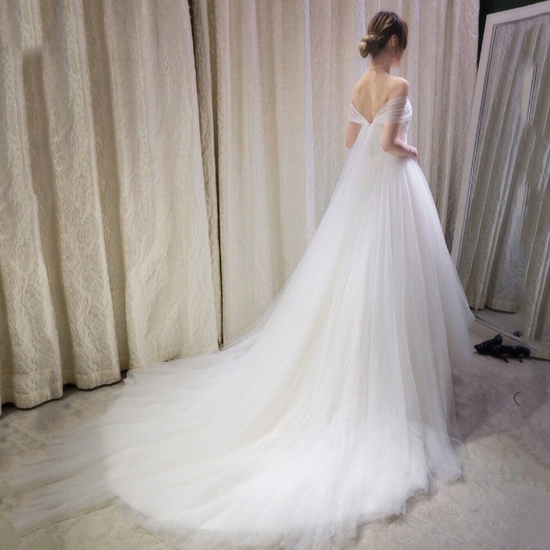 Sexy Luxurious Big Long Tail Wedding Gowns Bridal Dress Shopee Philippines