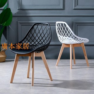 The Modern Simple Home Solid Wood Dining Chair Shopee Philippines