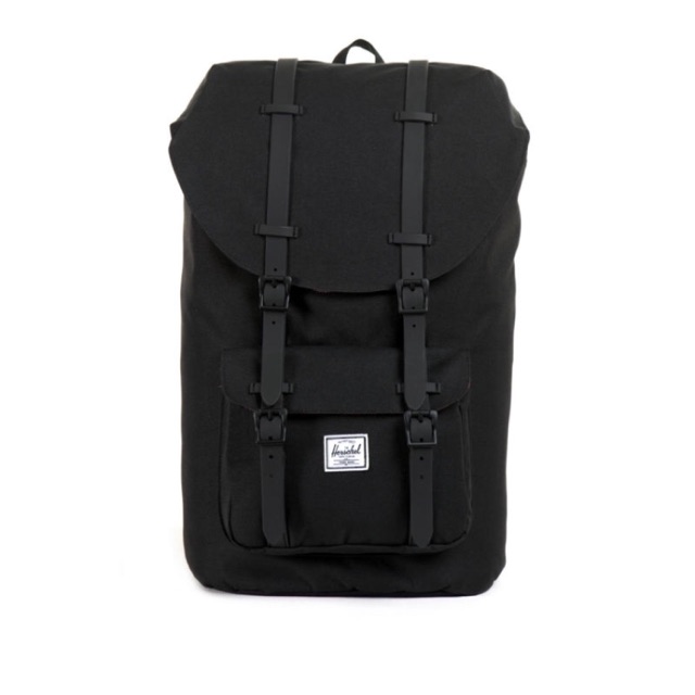 Herschel Little America Backpack Bag 23 5l Black Rubber Shopee Philippines