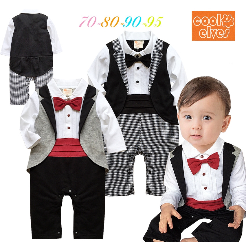 Children S Tuxedo Gentleman S Clothing Baby Kids Boy Party Birthday Dress Wedding Prom Gown Shopee Philippines