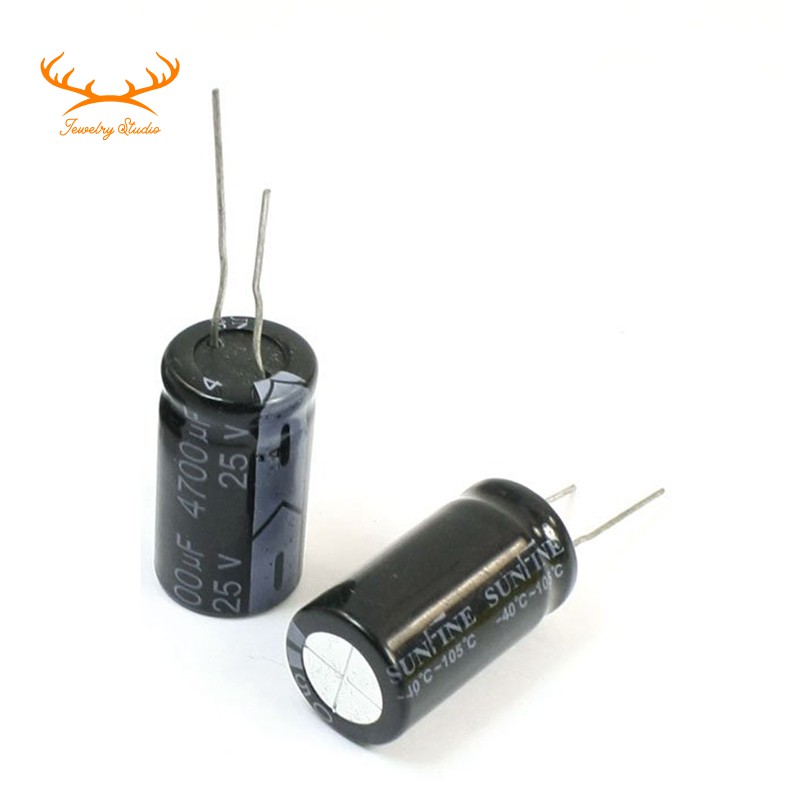 Sale 6 Pcs 4700uf 25v Radial Leads Aluminum Electrolytic Capacitor