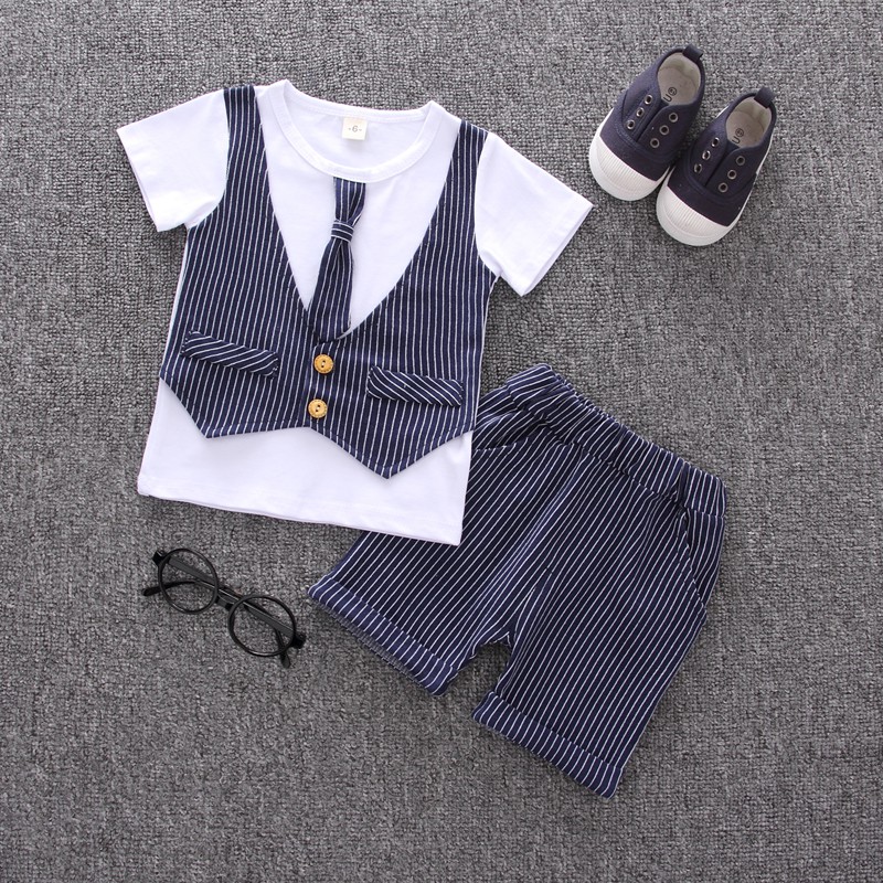 2 Boys Blazer Suit Summer Short Sleeve Children S Gentleman Vest 3 Two Piece 1 Year Old Birthday Dress 4 Shopee Philippines