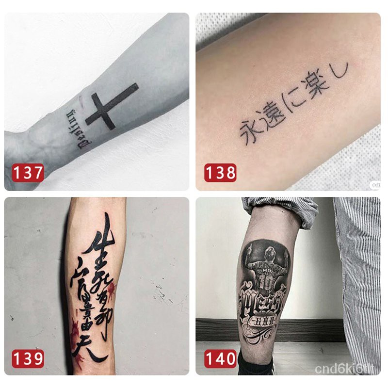 Temporary Waterproof Tattoo 10Pcs/Set Hand Armband Sleeve Tattoo Sticker Words Letter Animal Cute Se | Shopee Philippines 800_x_800_jpg