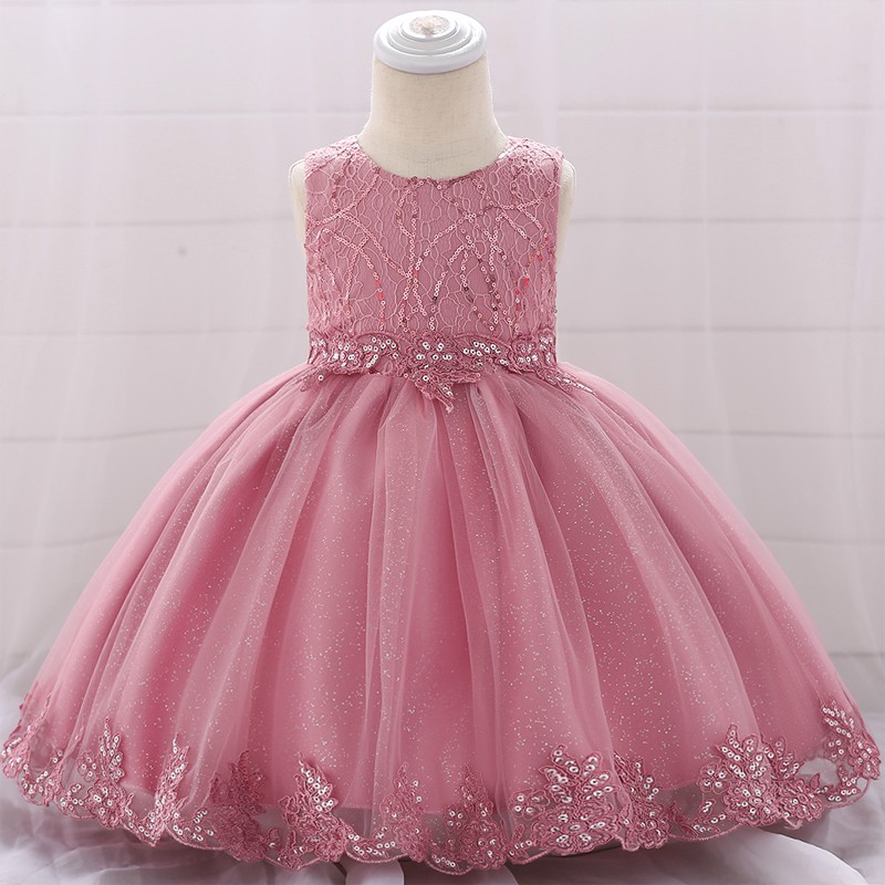 Baby Girl Clothes Summer Dresses Ball Gown Girl Birthday Party Sequin Princess Dress 0 24 Month Shopee Philippines