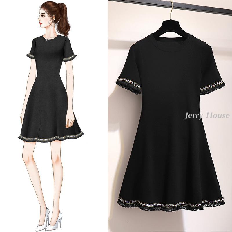Korean Version Of Slim Black Dress Dinner Party Black Dress Shopee Philippines