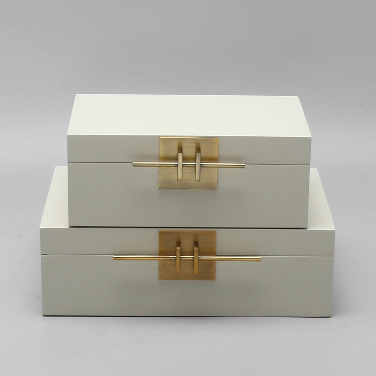New Chinese Style Modern Wooden Brass Jewelry Box Shopee Philippines