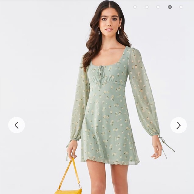 Forever 21 Mesh Floral Dress Shopee Philippines