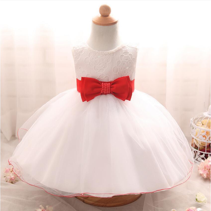 6 Month Baby Girls Baptism Party High Quality Dress Shopee Philippines