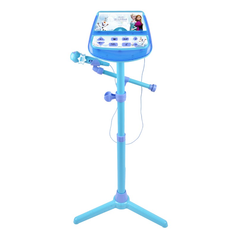 Kids Karaoke Machine Frozen Stand Up Microphones Play Set