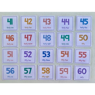 numbers 1 100 with words flashcards shopee philippines