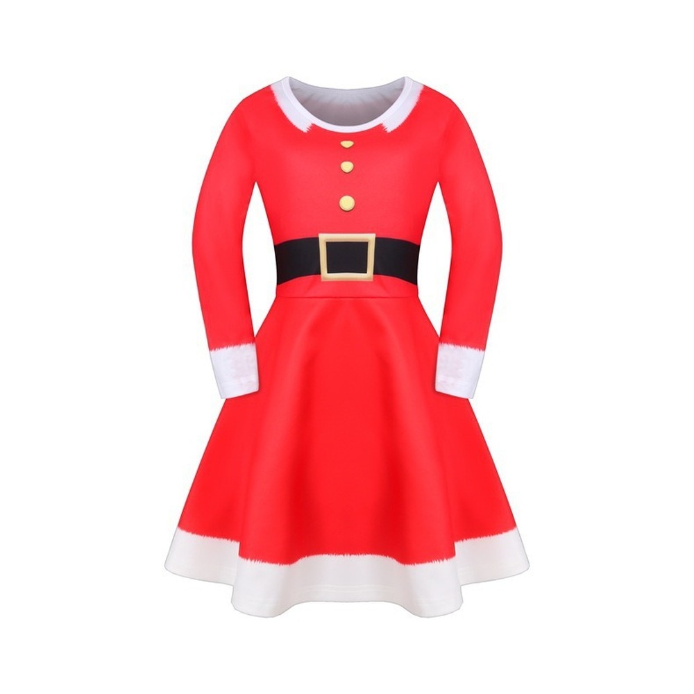 Kids Girls Dress For Christmas Theme Party Girls Red Christmas Elf Role Play Wearing For Carnival Theme Party For Usual Dressing Shopee Philippines