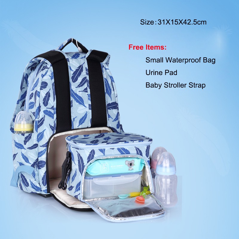 Baby Diaper Bag Backpack Large Capacity Nappy Maternity Bag Shopee Philippines