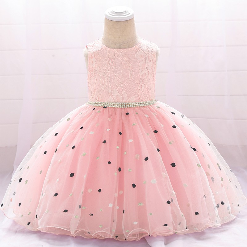 2020 Birthday Dress For Baby Girl Dress Dot Princess Dress Girl 0 2 Year Dresses Party Wedding Shopee Philippines