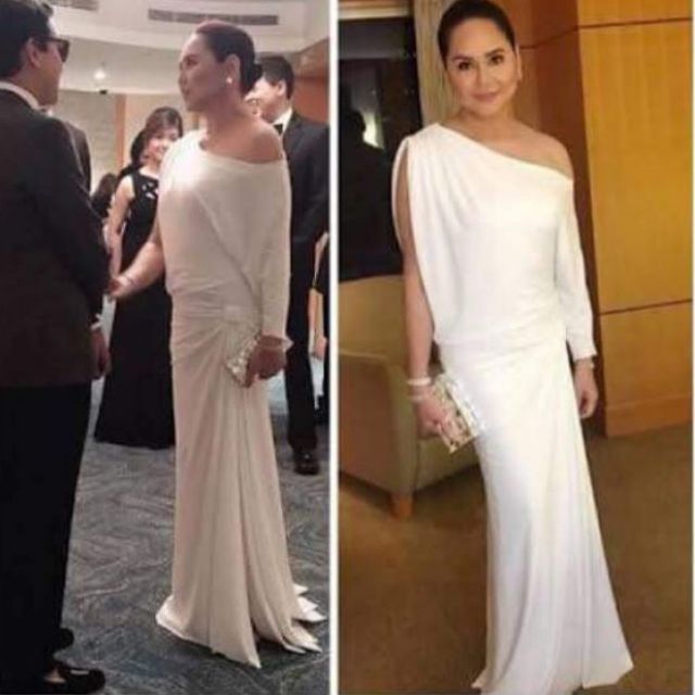 Uniquekafashionboutique Ninang And Mother Of The Bride Millenial Dress Shopee Philippines
