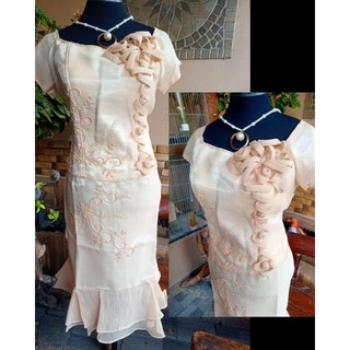 Filipiniana Dress Ninang Mother Shopee Philippines