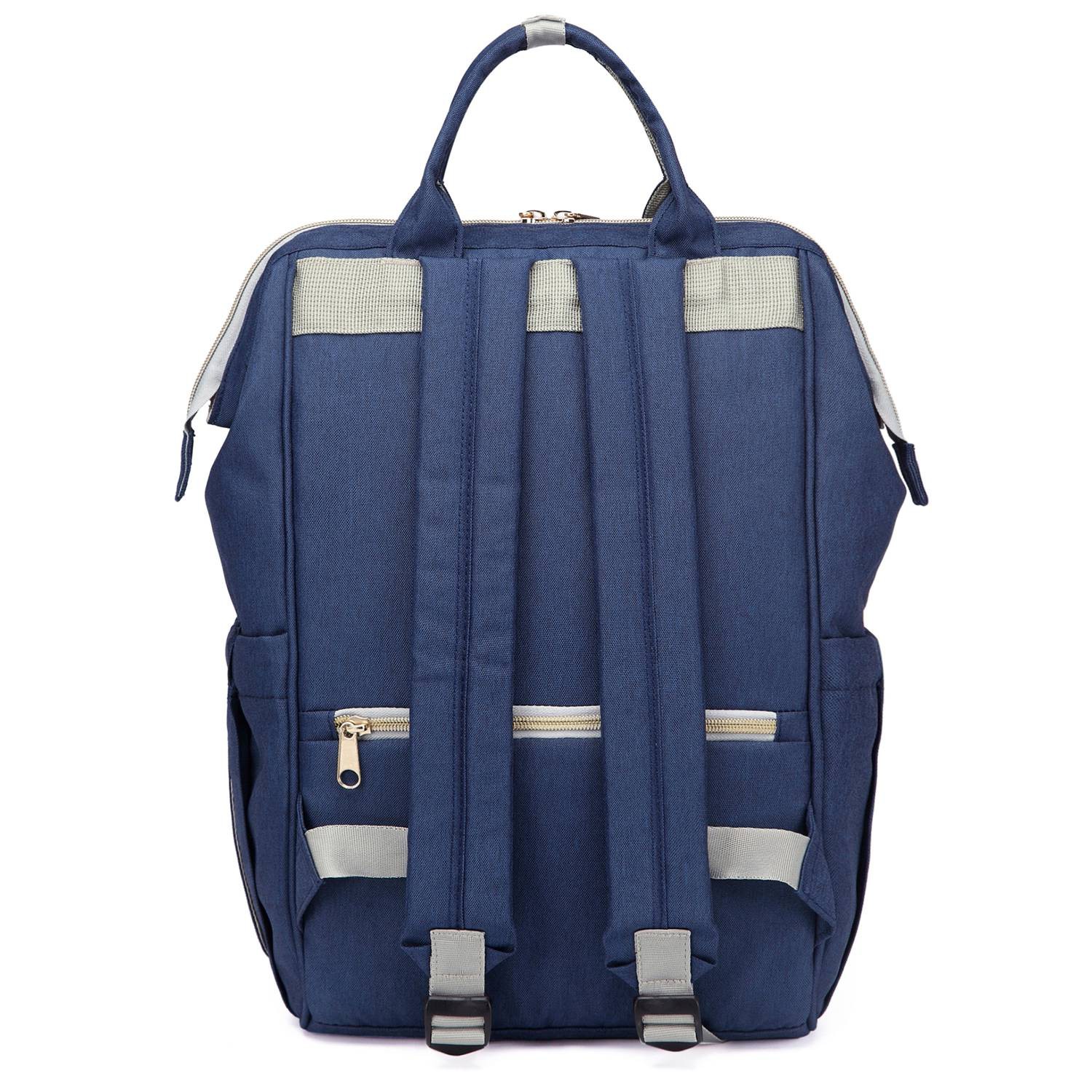 Heine Polyester Baby Diaper Bag Nappy Changing Mummy Dad Nursing Zipper Travel Backpack Waterproof Maternity Stroller Organizer Blue Shopee Philippines