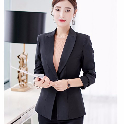 Simlegirl Suit Blazer Long Sleeve Business Formal Women Coat Shopee Philippines