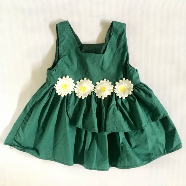 Baby Girls Elegant Emerald Green Dress Shopee Philippines