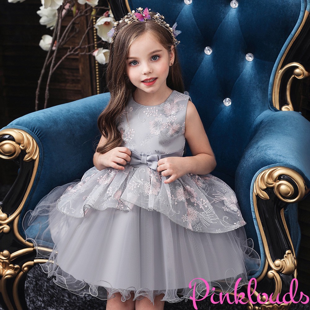 Kids Clothes 0 5 Yrs Baby Girls Dress Birthday Party Princess Tutu Dress Performance Costume Formal Dinner Gown Shopee Philippines