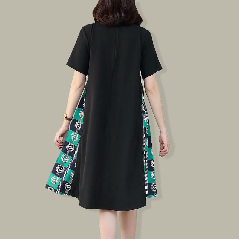 Skirt 2020 Fat Sister Summer Dress Big Size New Short Sleeved Skirt Lady Slim Loose Tummy Shopee Philippines
