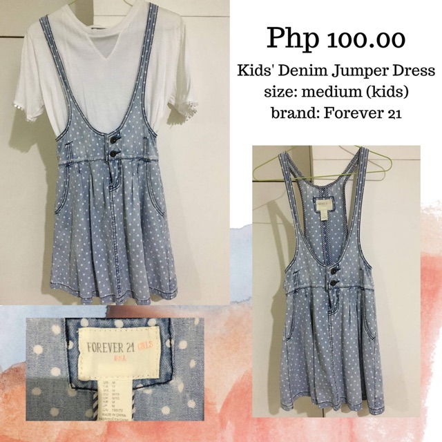 Preloved Forever 21 Jumper Dress Kids Shopee Philippines