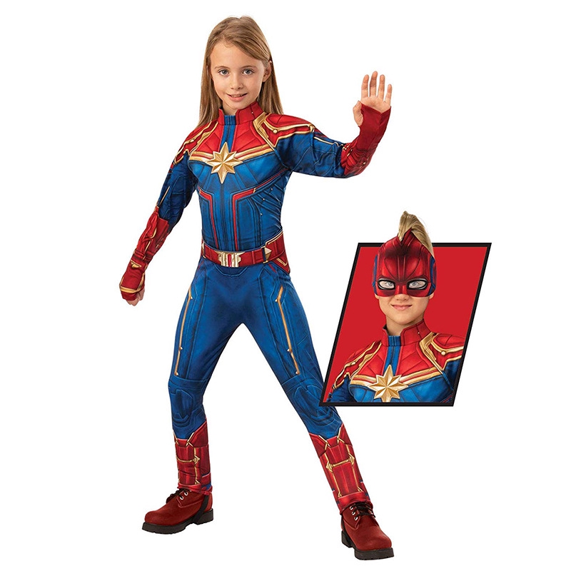 Girls Captain Costume Child Superhero Suit Halloween Costumes For Kids Fancy Dress Shopee Philippines