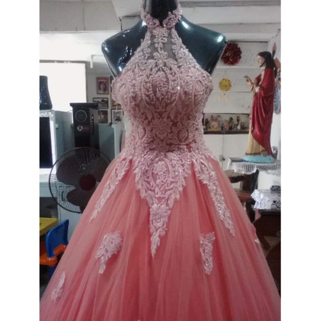Debut Gown Sexy Orange Ball Gown Perfectly Fit For Prom Debut Party And Formal Evevning Party Shopee Philippines