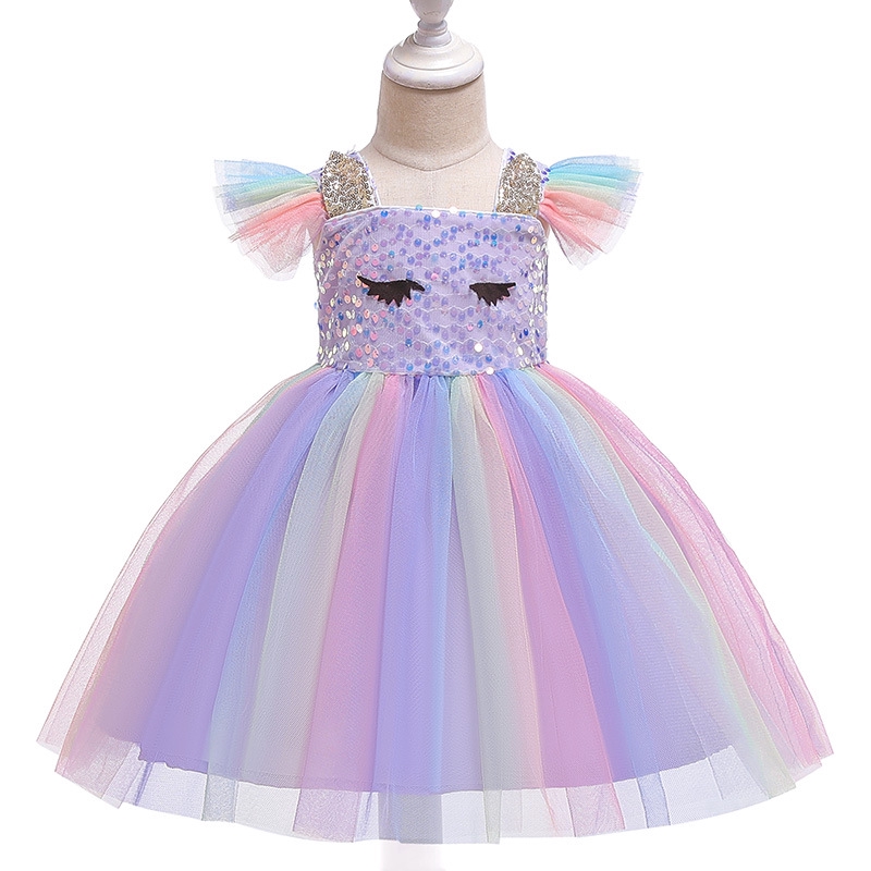 Ready Stock Kame Unicorn Dress Kids Dress Birthday Dress For Kids Girl Rainbow Dress Girls Puffy Dress Kids Halloween Costume Birthday Christmas Costume W1080 Shopee Philippines