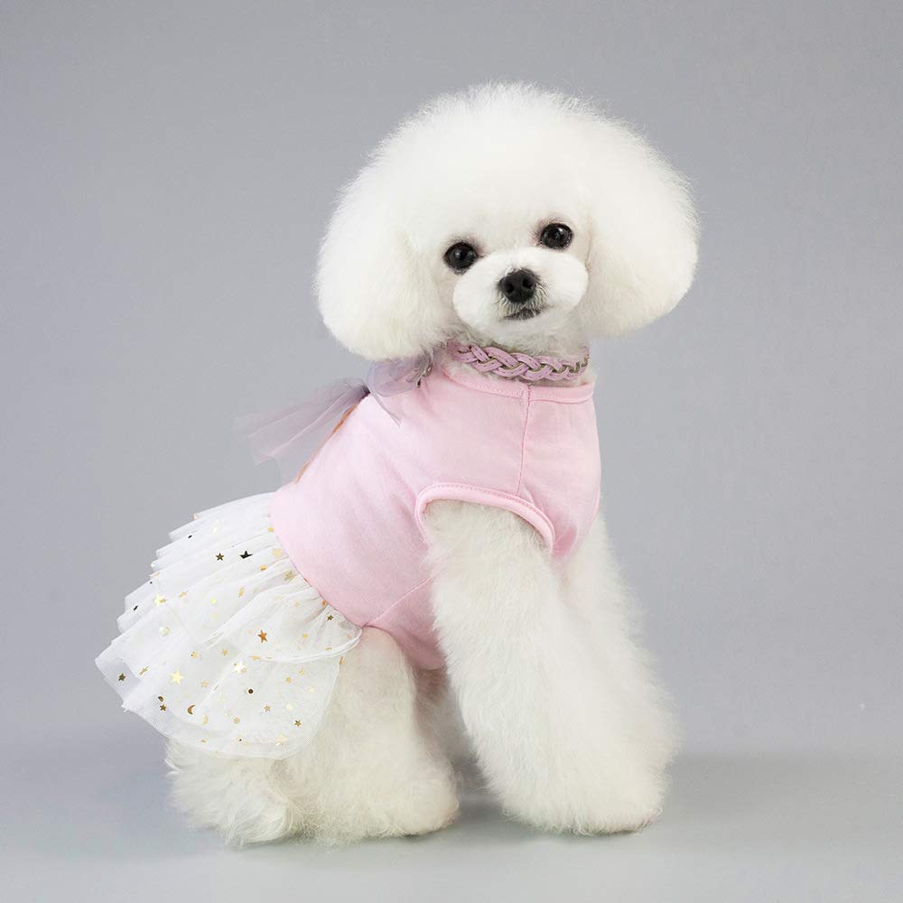 Pet Dress Cute Rabbit Decor Dog Tutu Princess Dress Wedding Skirt Small Dog Girl Clothes Soft Cotton Apparel Costume For Puppy Small Dogs Pink Xs Shopee Philippines