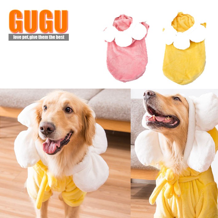 Gugupet Big Dog Apparels Large Dog Sunflower Outfit Cute Dog Dress Up Large Size Shopee Philippines