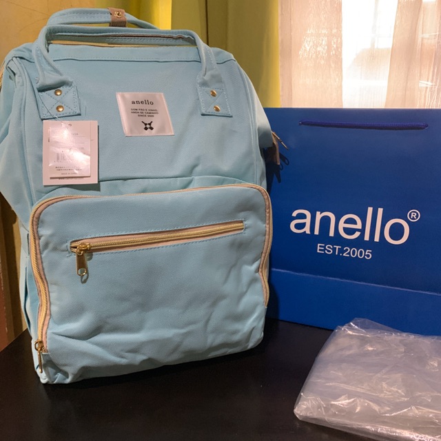 Authentic Anello Diaper Sax Blue Bag Shopee Philippines