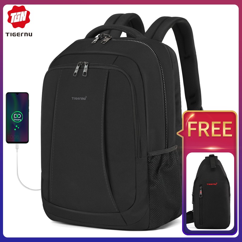 Tigernu 2020 New Fashion Travel Large Capacity Laptop Backpacks Men Anti Theft Backpack Shopee Philippines