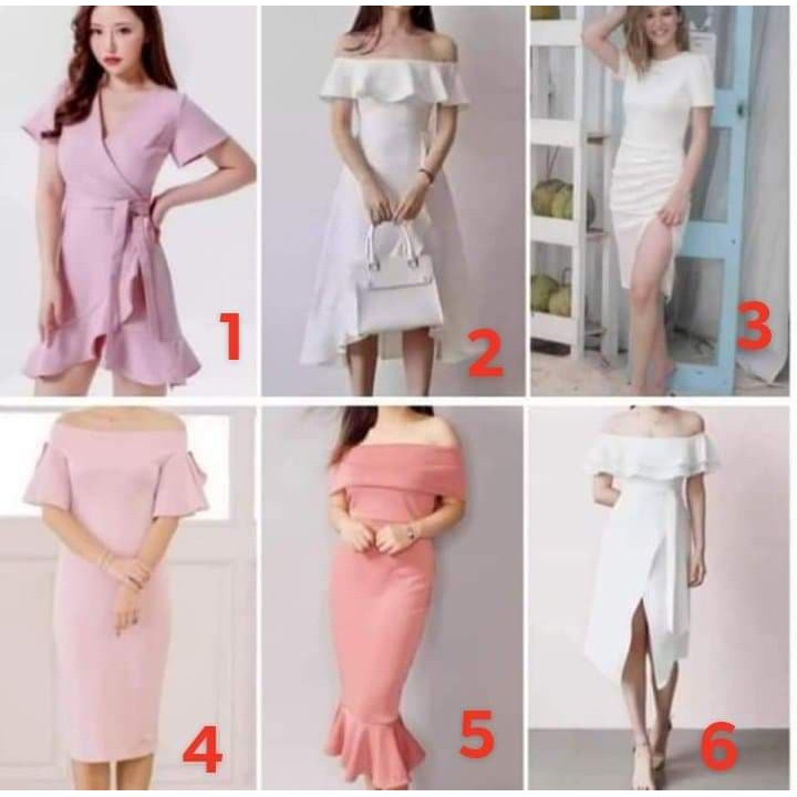 Classy Chic And Elegant Casual Dress Wedding Birthday Anniversary Party Baptism Graduation Shopee Philippines