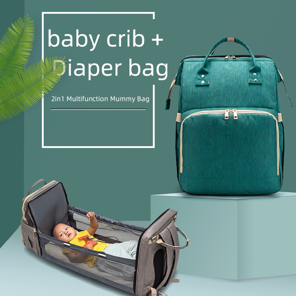 Multifunction Mother Backpack Baby Folding Bed 4 In 1 Outdoor Portable Mother And Baby Backpack Bed Nursing Changing Bag For Baby Care Shopee Philippines