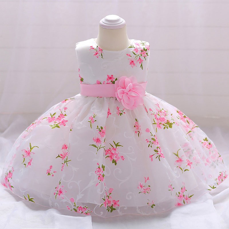 Baby Girl Dress Baptism Dresses For Girls 1st Year Birthday Party Wedding Baby Infant Clothing 1 2y Shopee Philippines