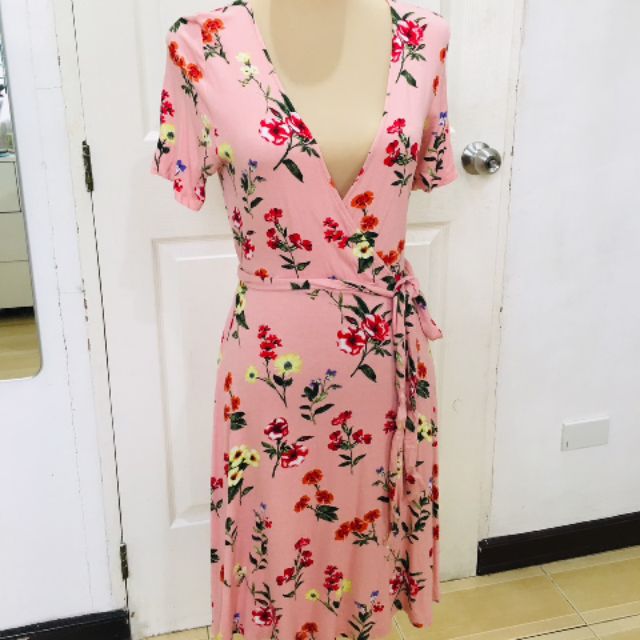 Forever 21 Wrap Dress Large Shopee Philippines