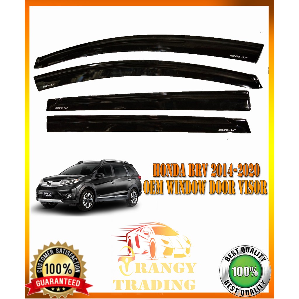 Honda brv 2014-2021 oem window door visor black (car accessories)(made