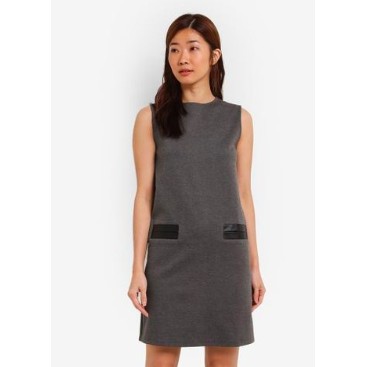 Plus Size Large Gray Dress Casual Semi Formal All Around Sleeveless Fashion Shopee Philippines