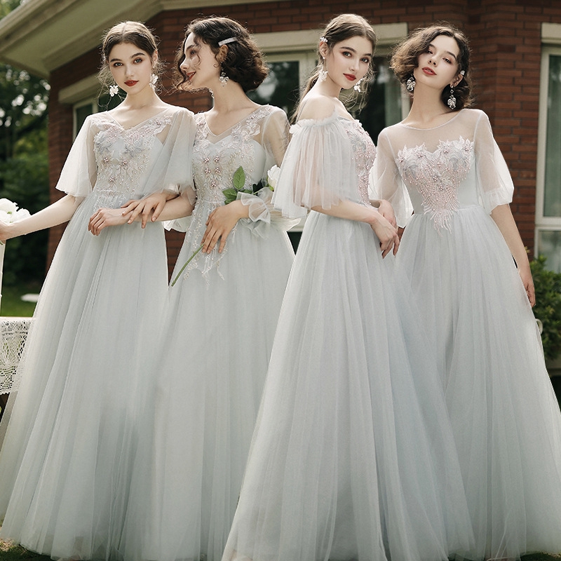 Elegant Long Gown Dress Bridesmaid Dresses Wedding Party Dress Evening Party Dress Shopee Philippines
