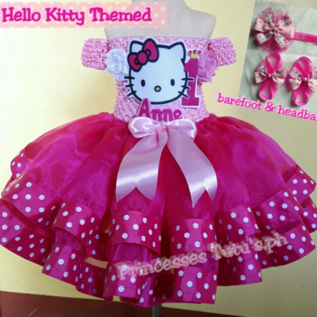 Hello Kitty Theme Tutu Dress Shopee Philippines