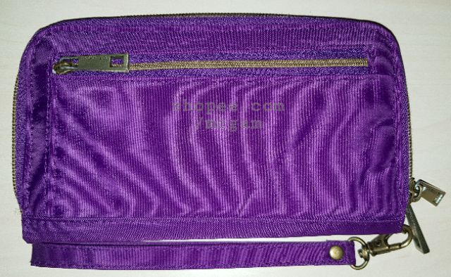 Travelon rfid blocking signature pleated zip around clutch wallet gray pebbles. Travelon Signature Pleated Double Zip Clutch Shopee Philippines