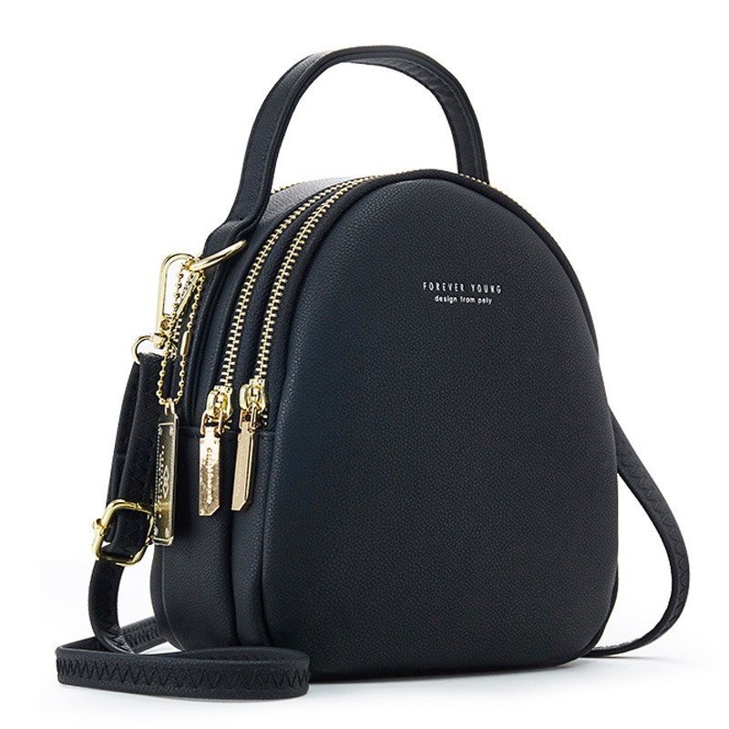 Mini 3 Layer Women Backpack Multi Function Small Backpack Ladies Shoulder Crossbody Female Bag Soft Leather Shopee Philippines