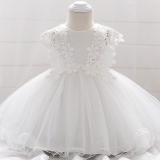 2020 Flower Baby Girl Dress Birthday Girl Clothes Pearl Wedding Princess Dress Ball Gown Party Evening Dresses 3 24 Month Shopee Philippines