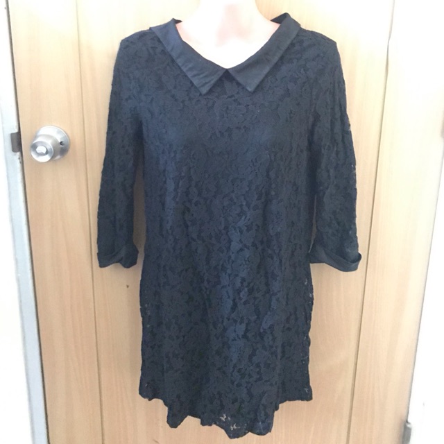 Womens Forever 21 Black Lace Dress Shopee Philippines