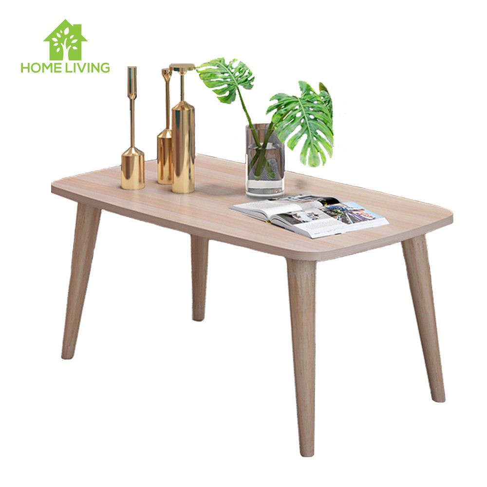 Modern Nordic Coffee And Tea Table Homeliving Wooden Sofa Table 424 Shopee Philippines